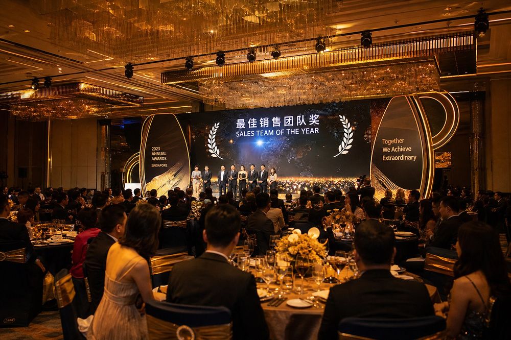 新加坡MICE颁奖晚宴-企业年会盛典-金溪旅行社晚宴策划执行-新加坡企业晚宴