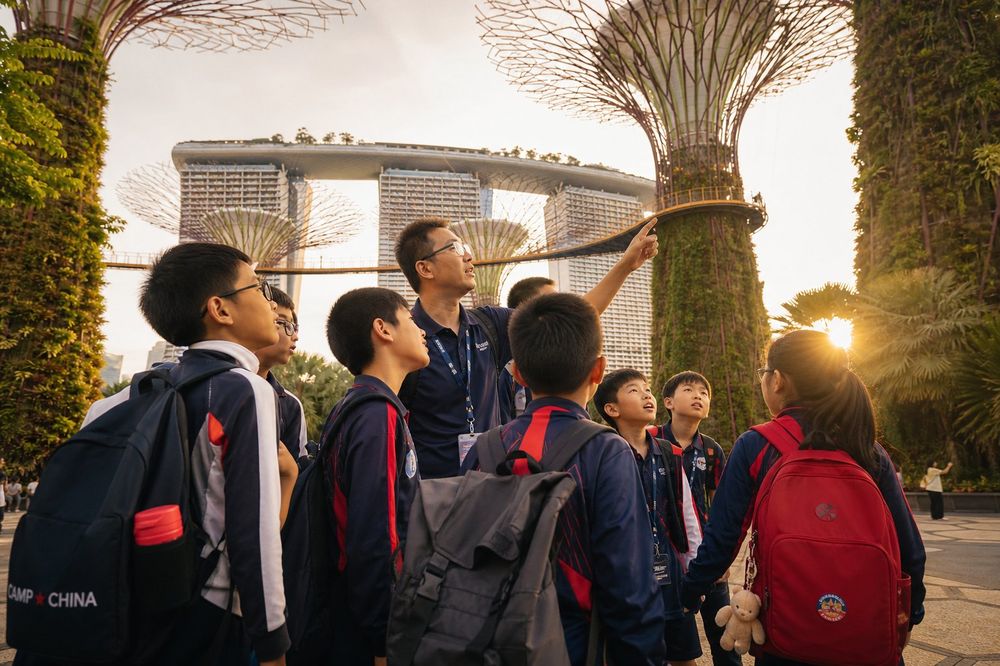 新加坡冬令营-滨海湾花园研学活动-金溪旅行社青少年游学-新加坡研学冬令营