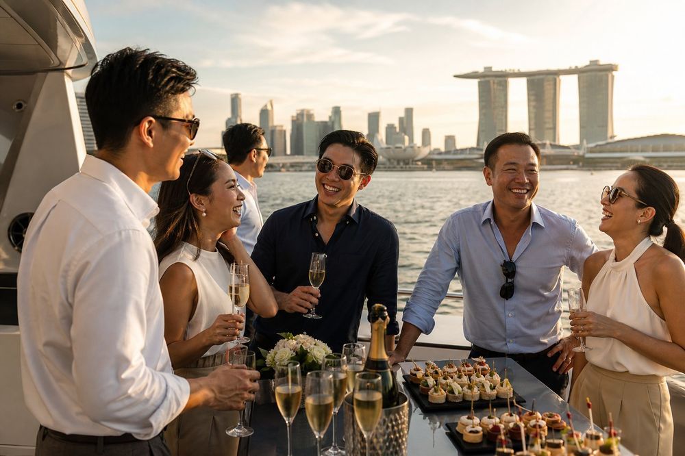 新加坡公司团建游艇出海派对-GK Travel金溪旅行社-Singapore corporate yacht team building